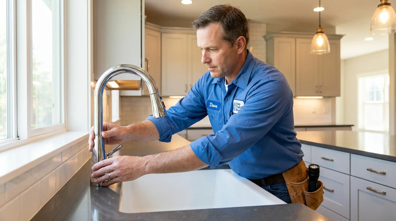 Kitchen faucet installation by Johns Plumbing LLC in Magna
