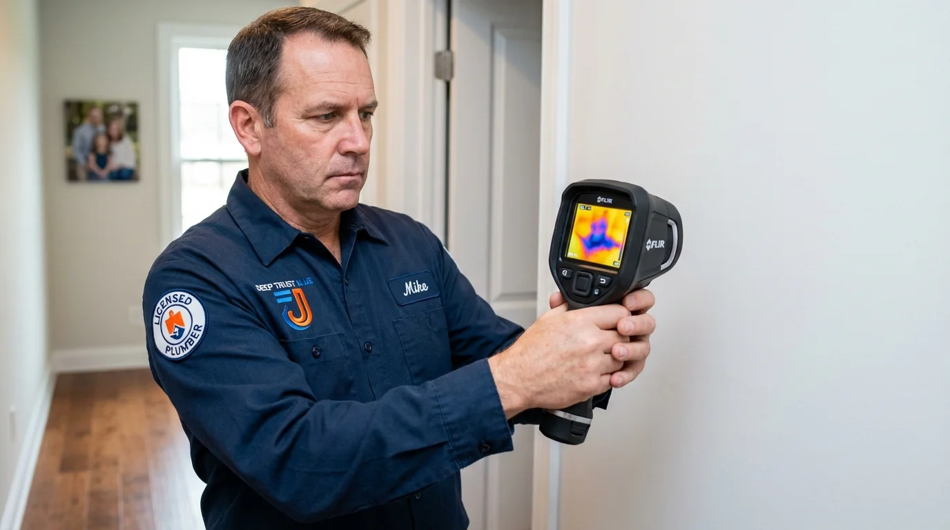 Thermal imaging leak detection by Johns Plumbing LLC in Magna
